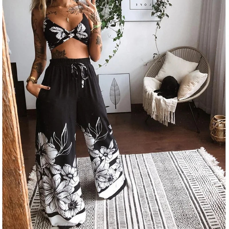 Two piece boho strand-set