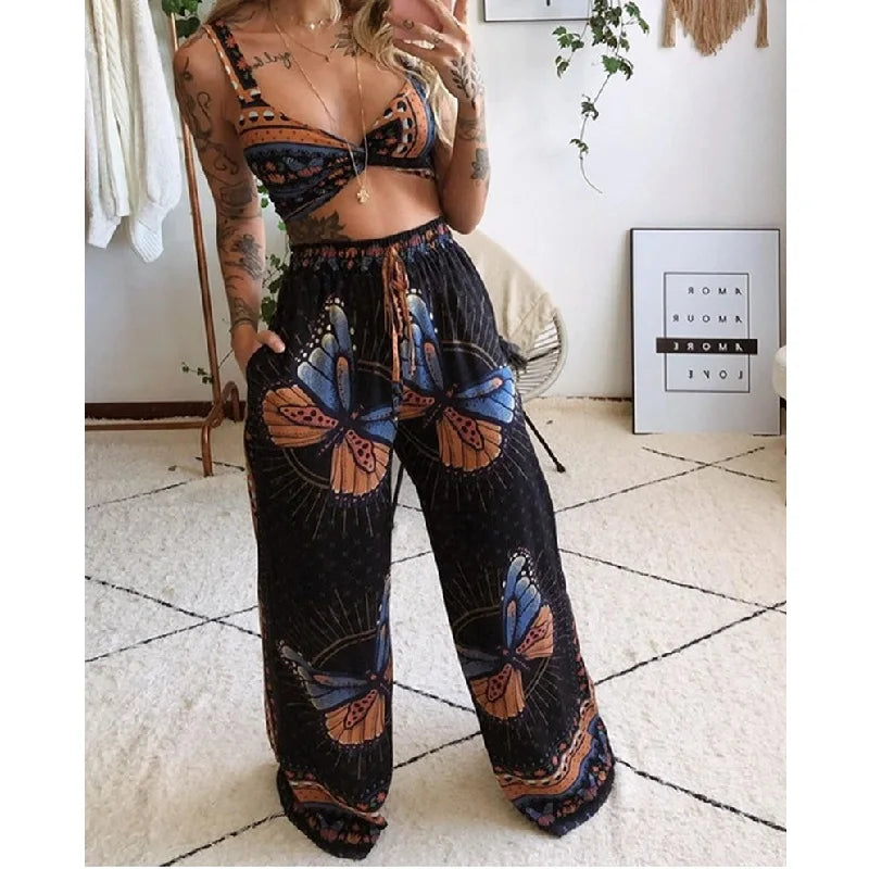 Two piece boho strand-set