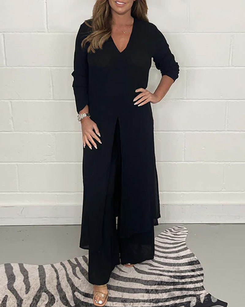 Casual tweedelig pak