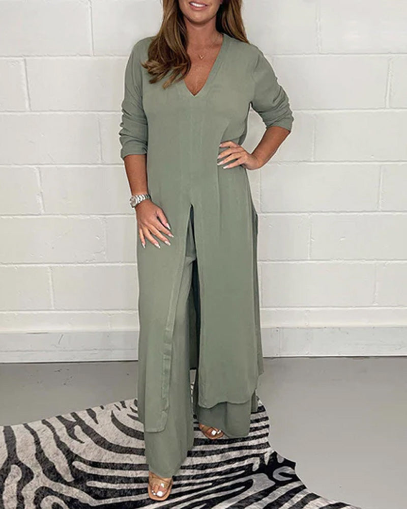 Casual tweedelig pak