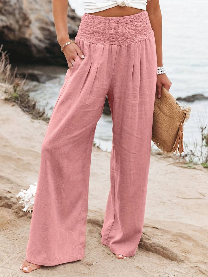 Highwaist wide leg pantalon