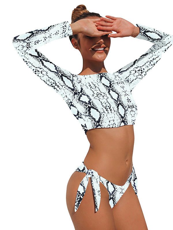 Dierenprint wetsuit met lange mouwen