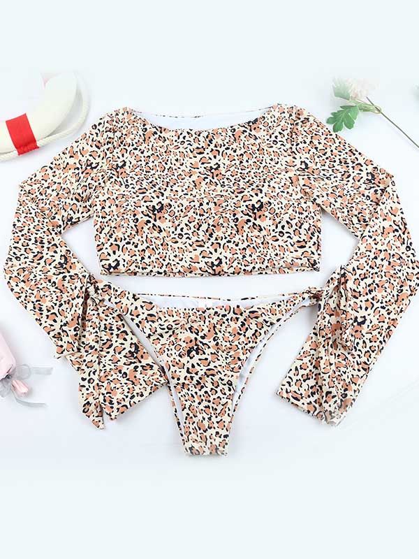 Dierenprint wetsuit met lange mouwen