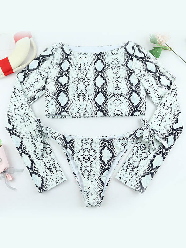 Dierenprint wetsuit met lange mouwen