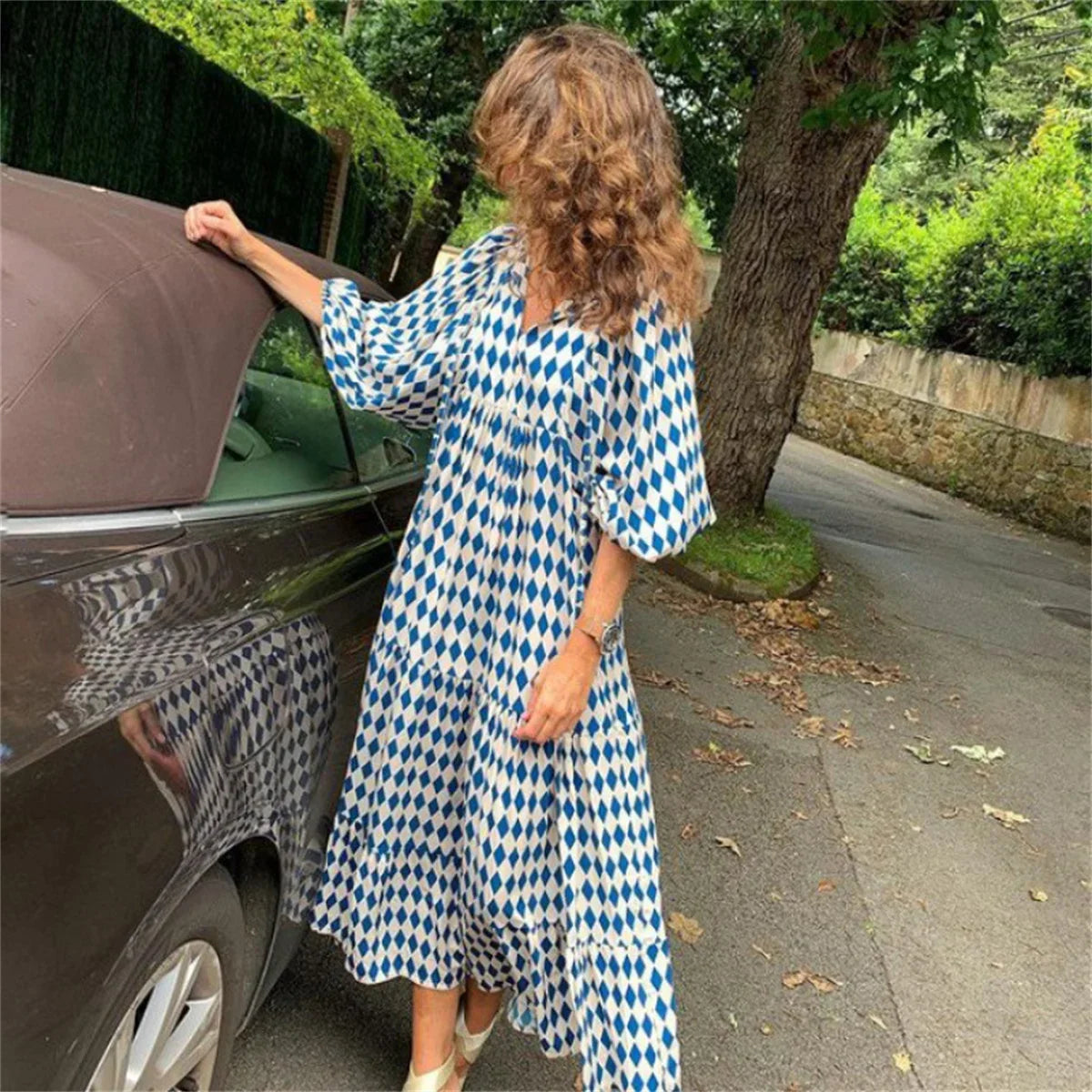 Maxi jurk met print