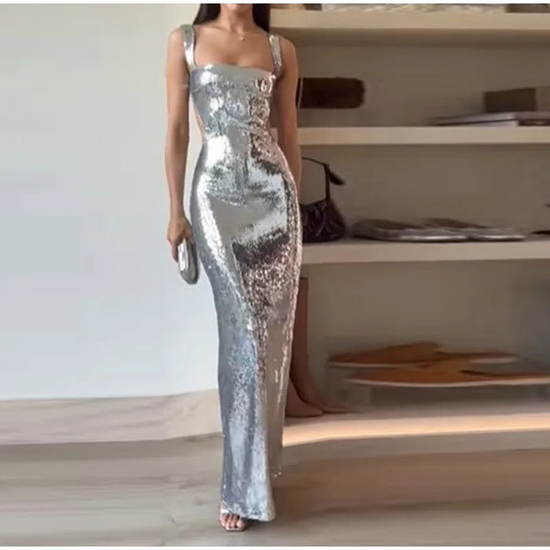 Gala jurk met open rug