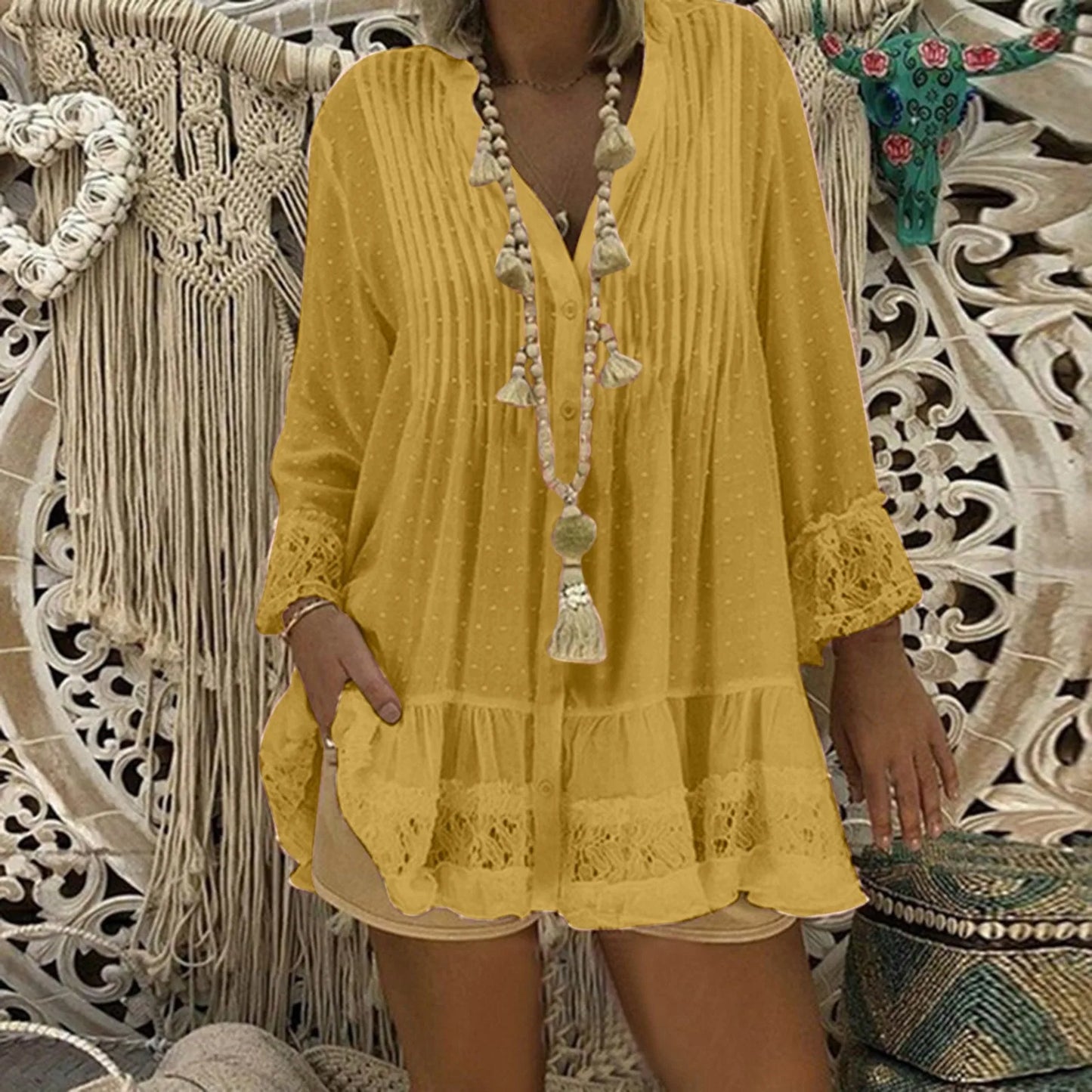 Elegante Boho Blouse