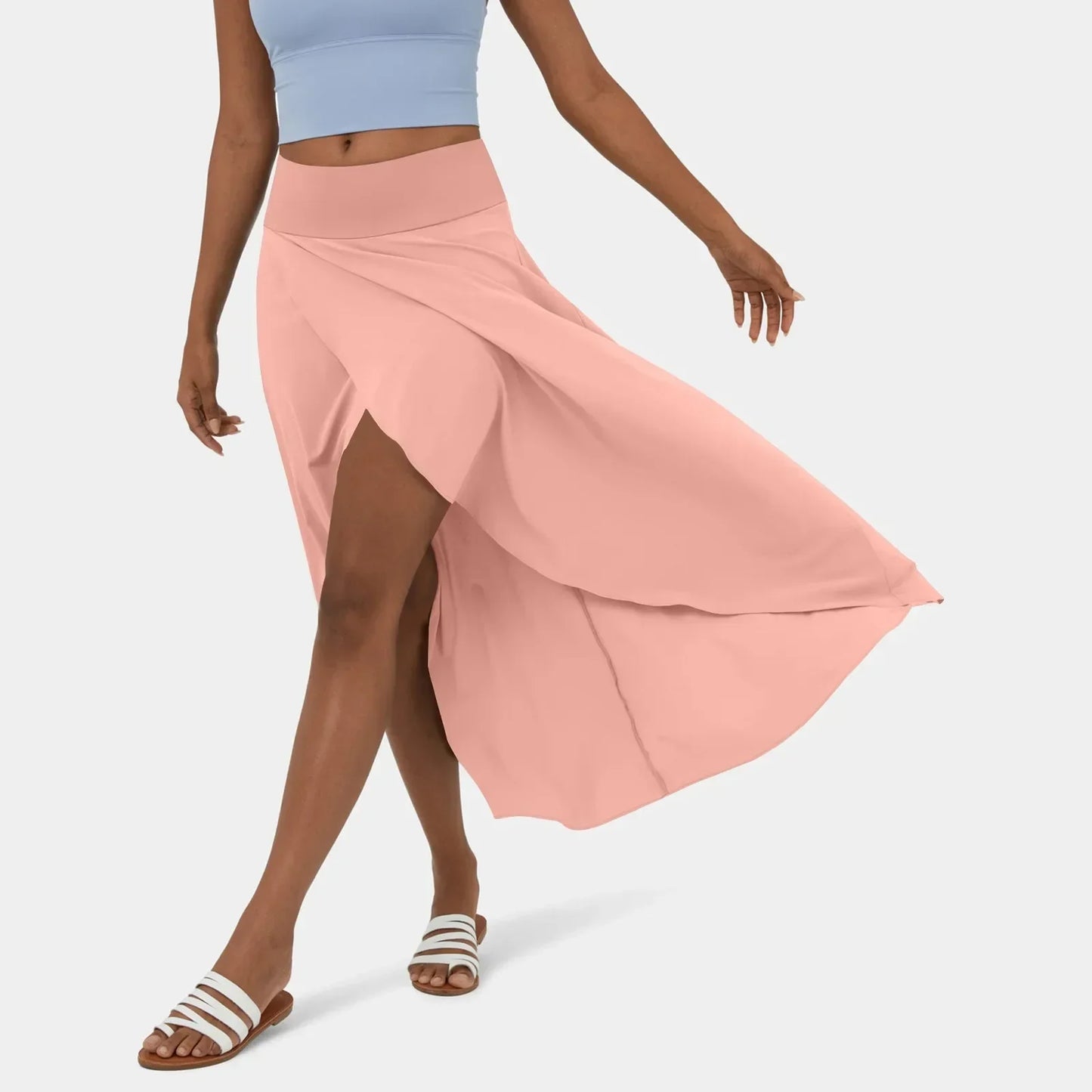 Hoge taille met lange rok
