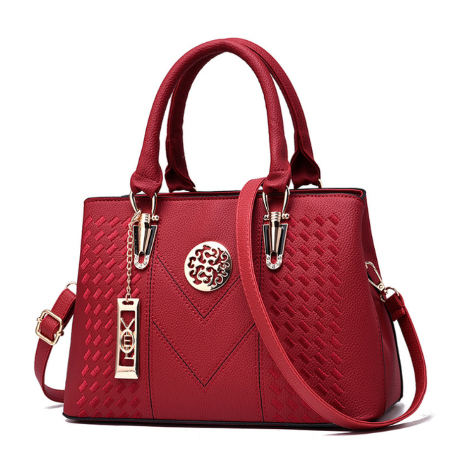 Modieus leren handtas