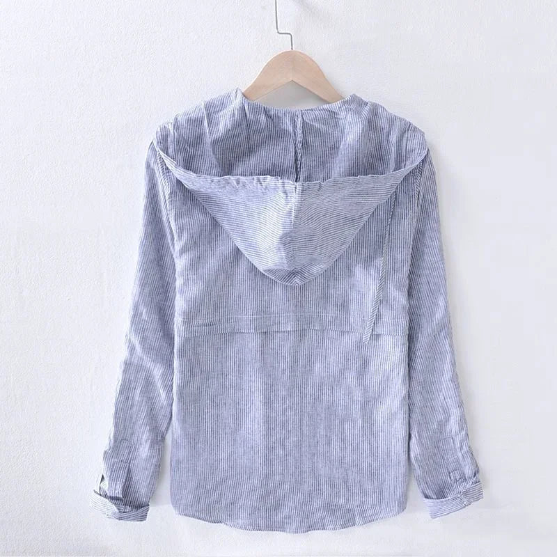 Lange mouwen blouse met Capuchon