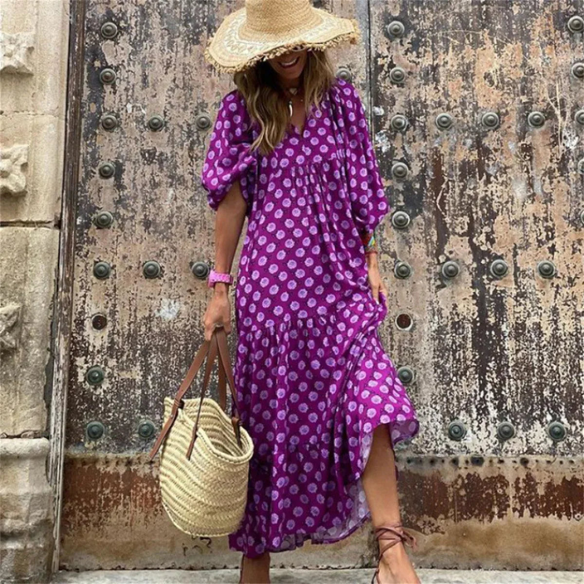 Maxi jurk met print