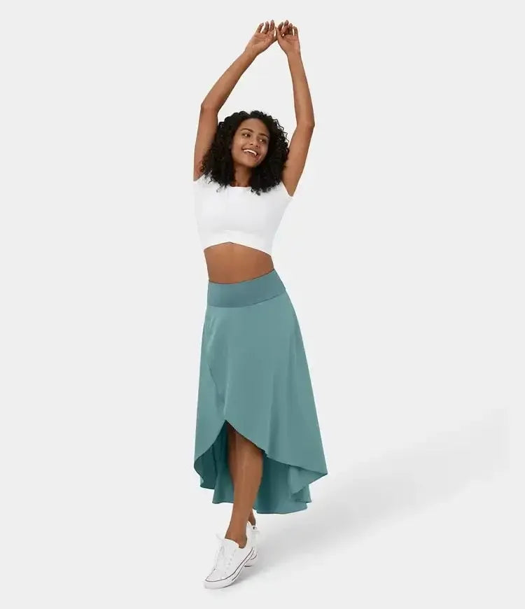 Hoge taille met lange rok
