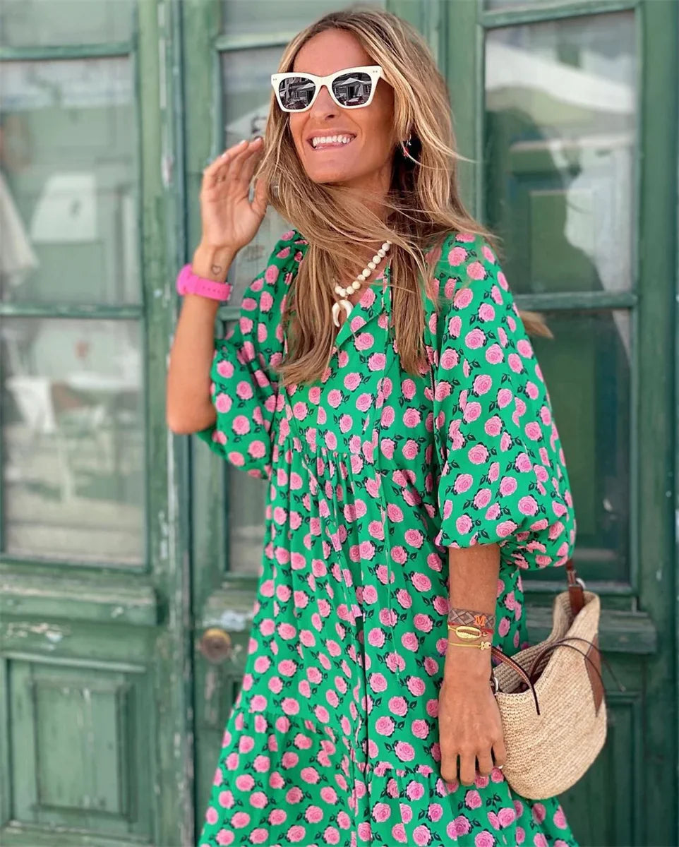 Maxi jurk met print