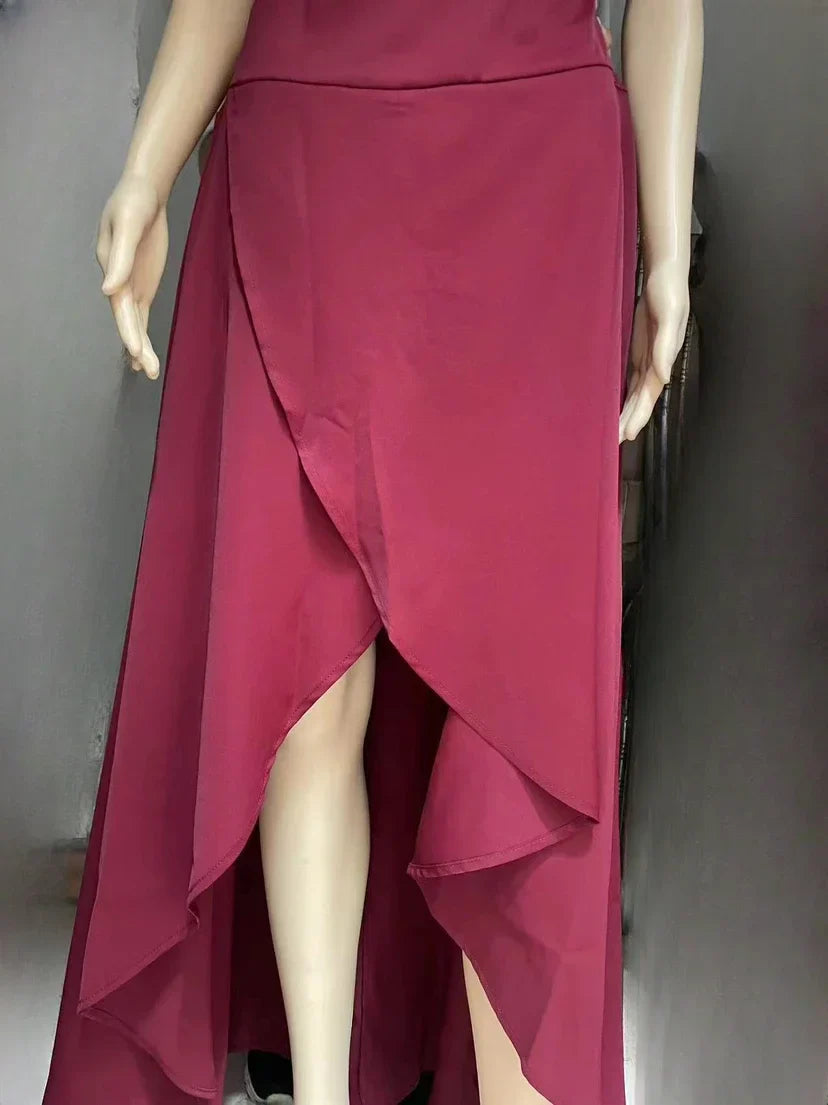 Hoge taille met lange rok