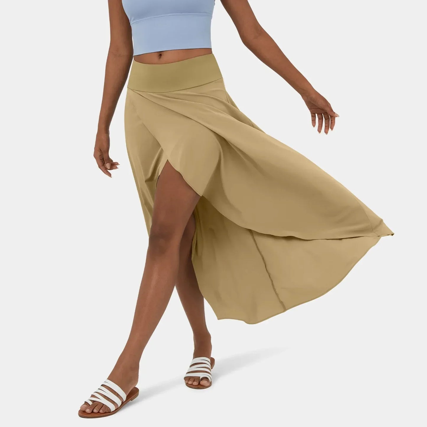 Hoge taille met lange rok