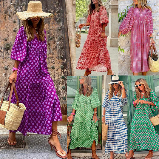Maxi jurk met print