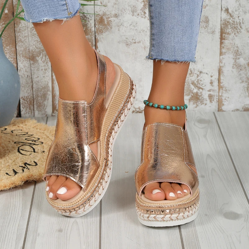 Luxe Gouden Sandalen