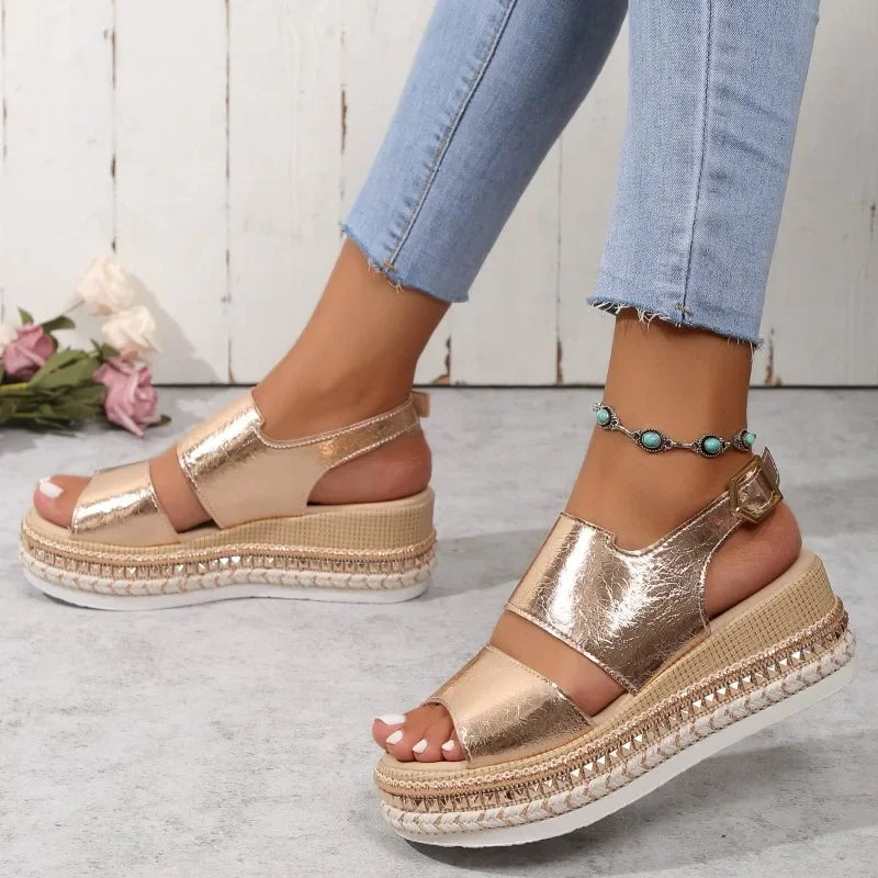 Luxe Gouden Sandalen