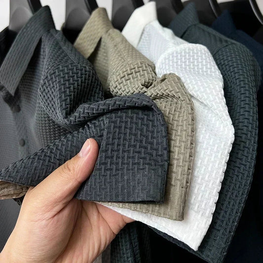 Maze print polo