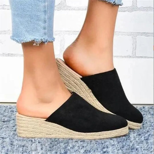 Halfhoge vintage slippers