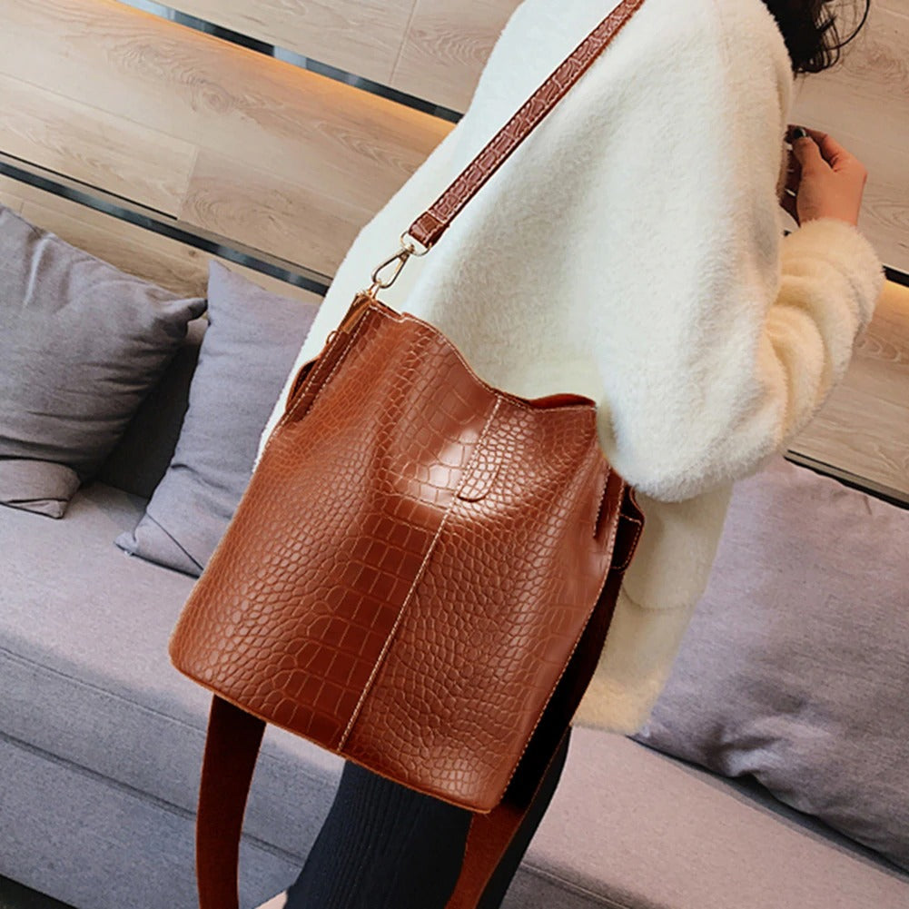 Leren Bucket Tas