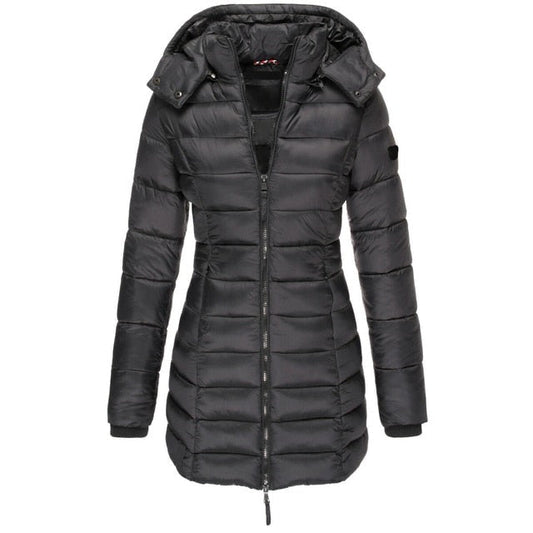 Gewatteerde Parka met Capuchon